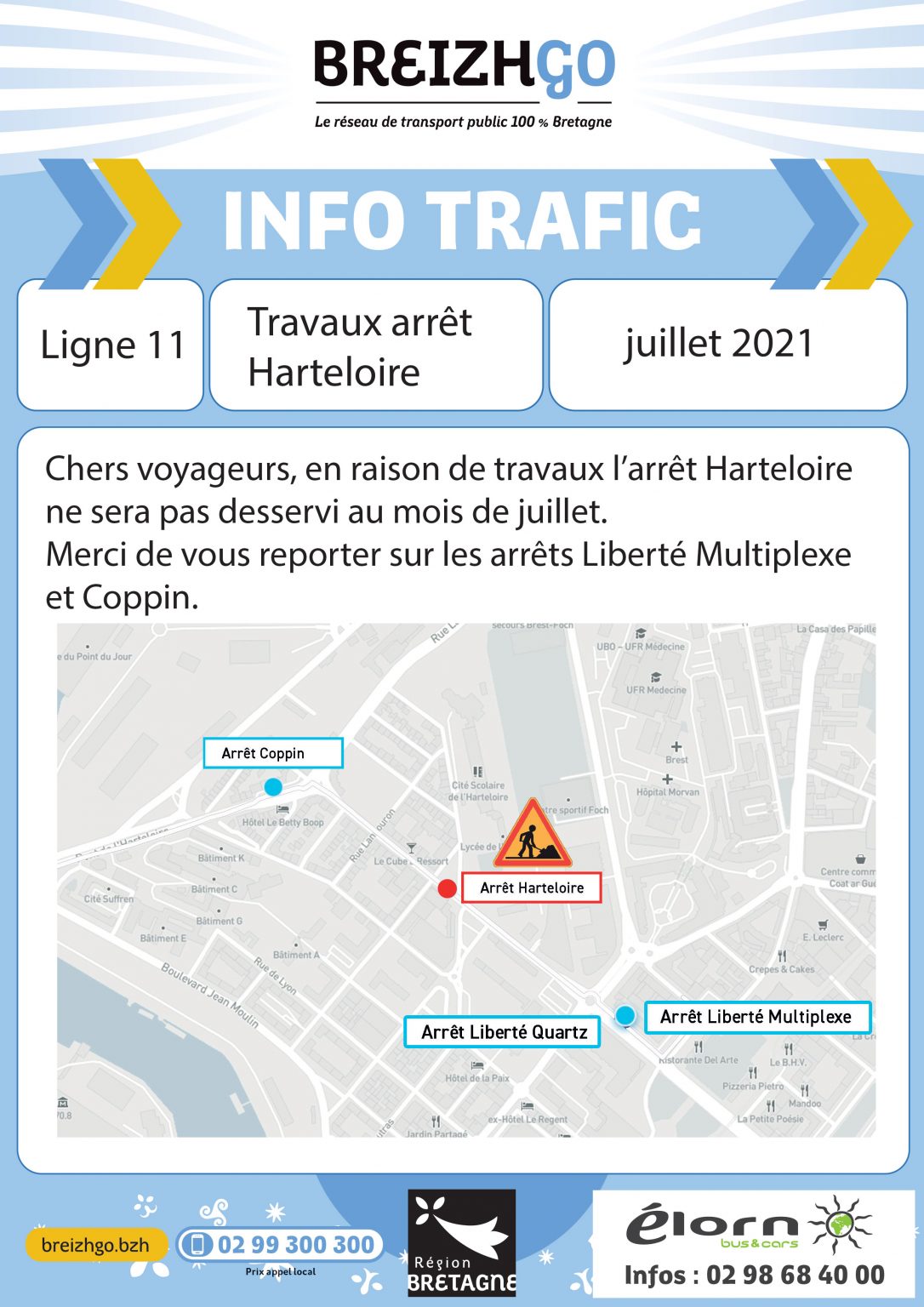 Horaire Car Ligne 11 Brest Le Conquet